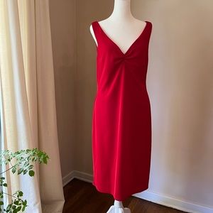Perfect, flattering little red dress